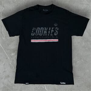 Cookies International Black T-Shirt Mens Size Medium Streetwear